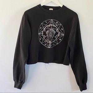 Brandy Melville John Galt Astrology Crop Pullover